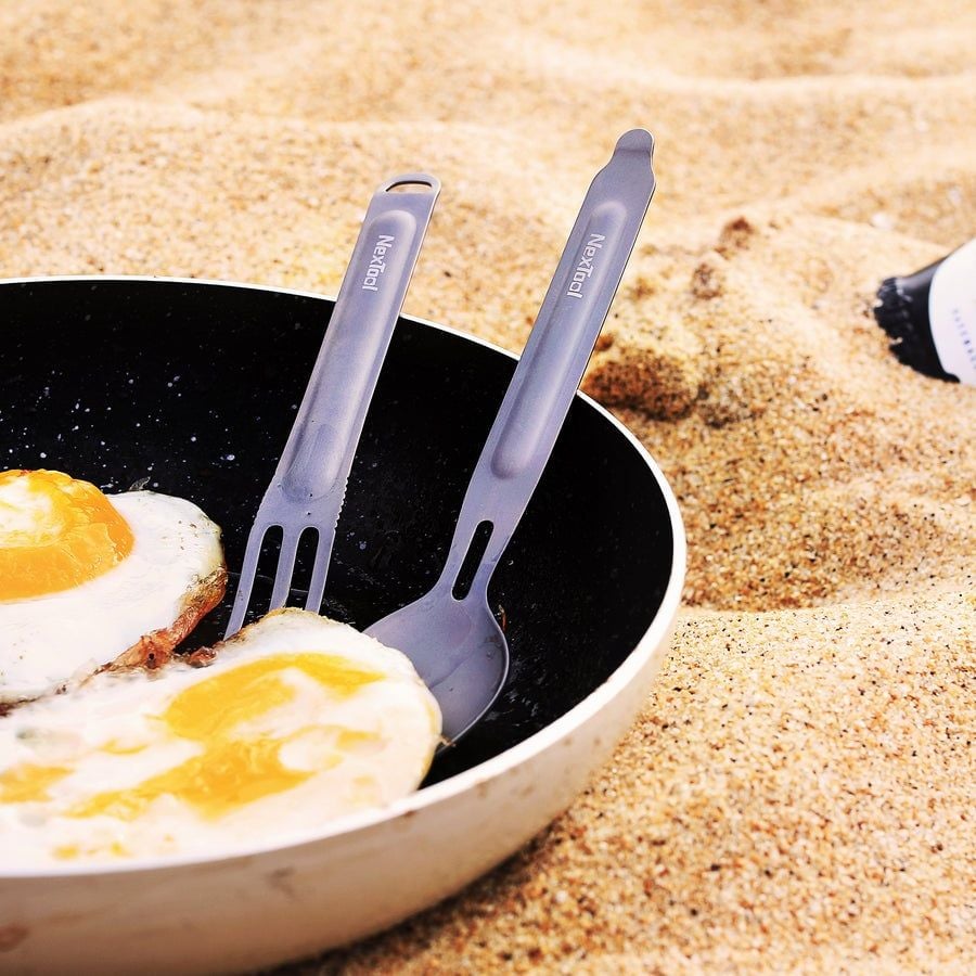 Nextool Tableware set bộ muỗng & nĩa dã ngoại xếp lồng vào nhau