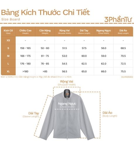 Áo Khoác Cản Gió Cổ Trụ Vải Taslan - OUVM25002