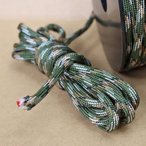 Cuộn 50m dây dù Paracord 550 sinh tồn 12 lõi kèm cước câu & bấc Vultura RO2601