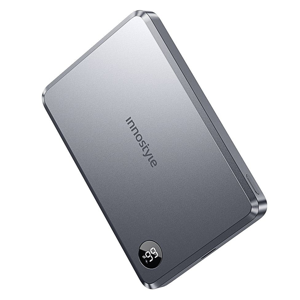 Pin sạc dự phòng Innostyle MagSlim 10,000mAh hỗ trợ sạc không dây