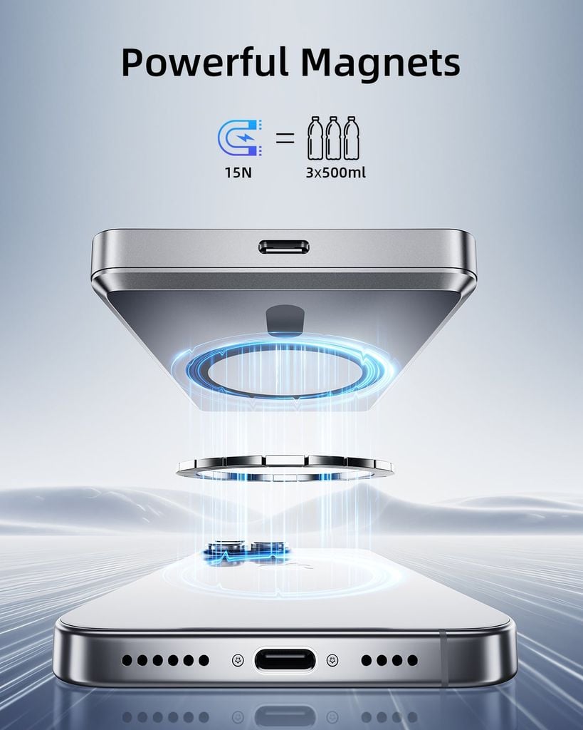 Pin sạc dự phòng Innostyle MagSlim 10,000mAh hỗ trợ sạc không dây