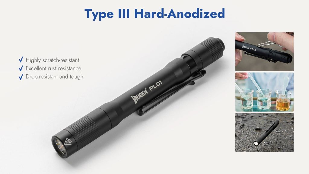 Wuben PL01 Đèn bút túi áo EDC (đèn pin bác sĩ)