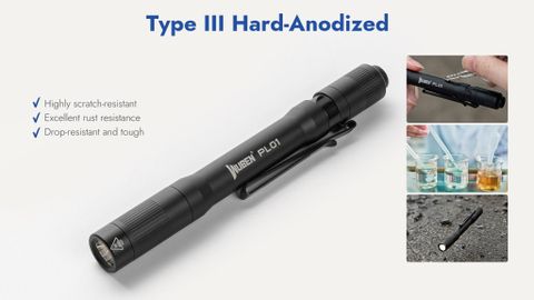 Wuben PL01 Đèn bút túi áo EDC (đèn pin bác sĩ)