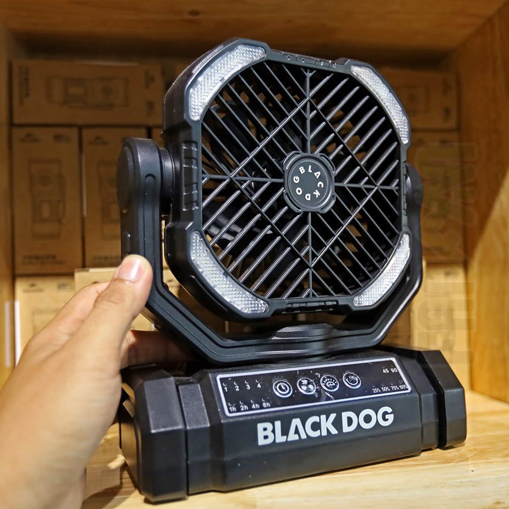 Quạt sạc 10,000mAh kiêm đèn bàn cắm trại BLACKDOG CBD2550ZM038