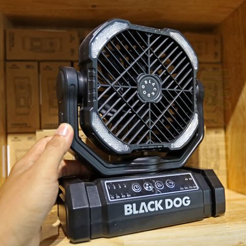 Quạt sạc 10,000mAh kiêm đèn bàn cắm trại BLACKDOG CBD2550ZM038