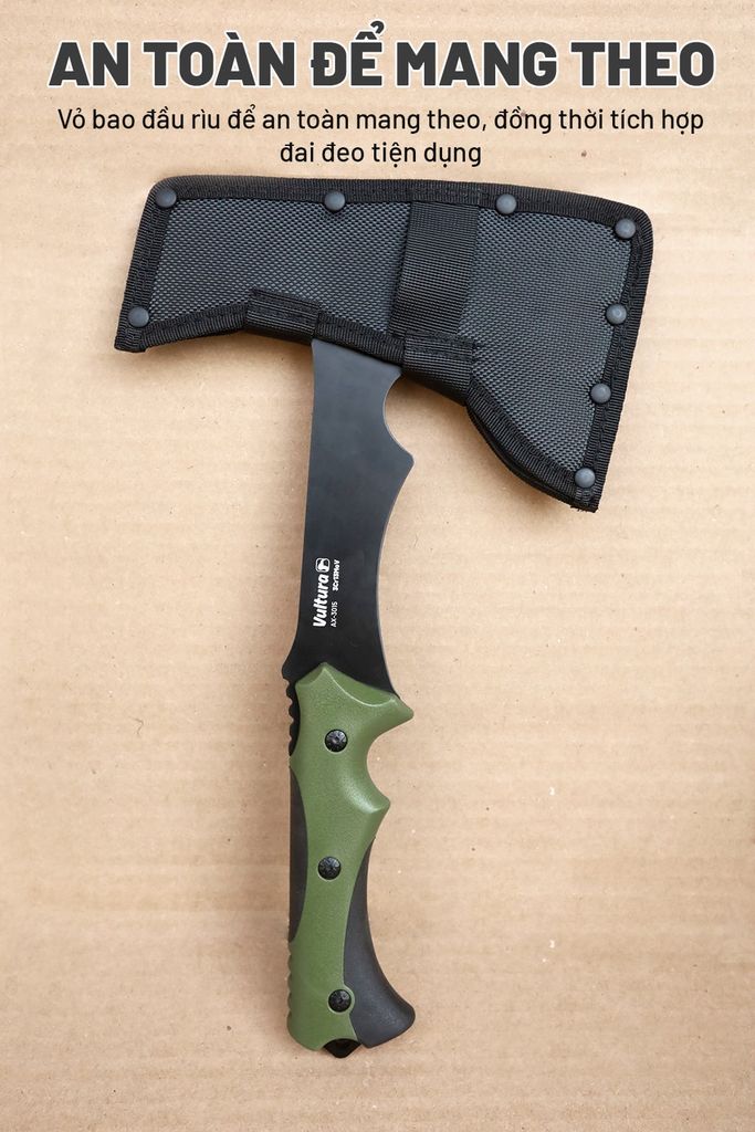 Rìu sinh tồn dã ngoại Vultura AX3015