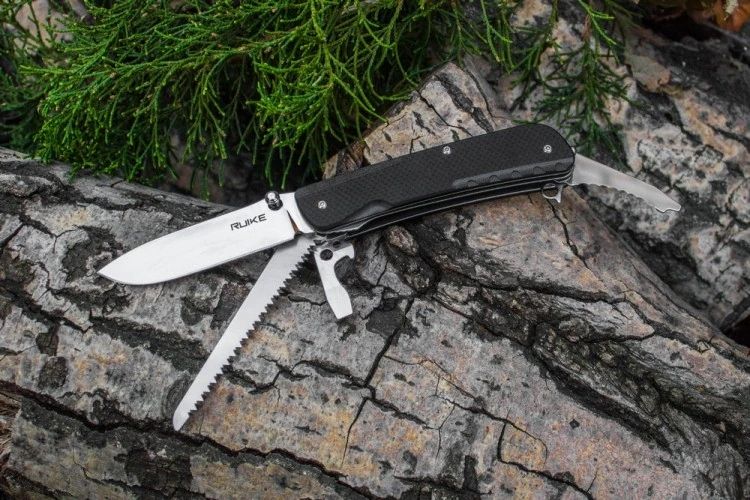 Ruike LD32 Dao xếp kèm cưa 13 chức năng có khóa lưỡi