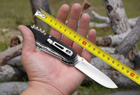 Ruike LD41 Dao xếp kèm Kềm-Kéo 22 chức năng có khóa lưỡi