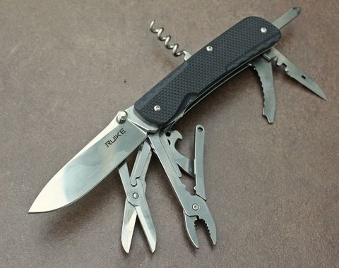 Ruike LD41 Dao xếp kèm Kềm-Kéo 22 chức năng có khóa lưỡi