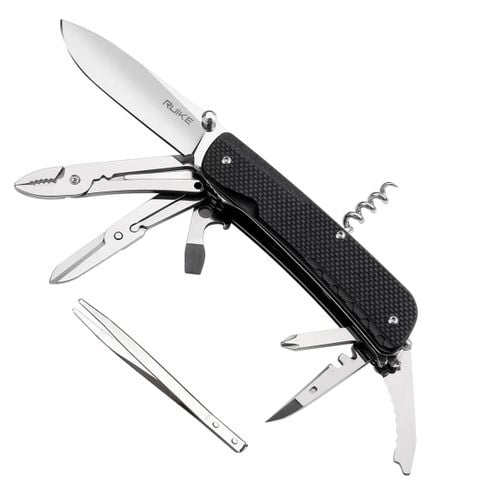 Ruike LD41 Dao xếp kèm Kềm-Kéo 22 chức năng có khóa lưỡi