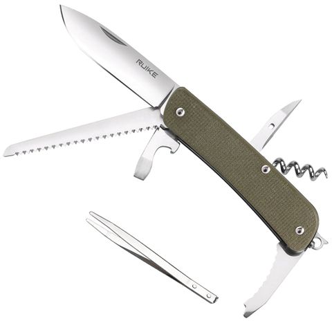 Ruike M32 Dao xếp kèm cưa 15 chức năng bỏ túi