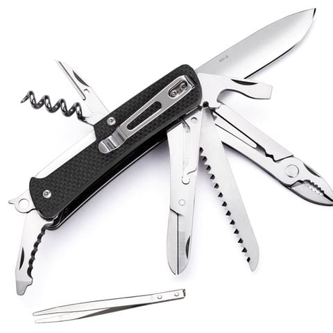 Ruike M51 Dao xếp kèm Kìm-cưa-kéo 19 chức năng bỏ túi