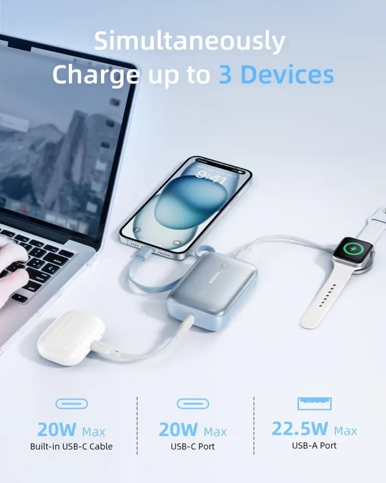Pin sạc dự phòng Innostyle PowerMini II 10,000mAh kèm cáp Type-C