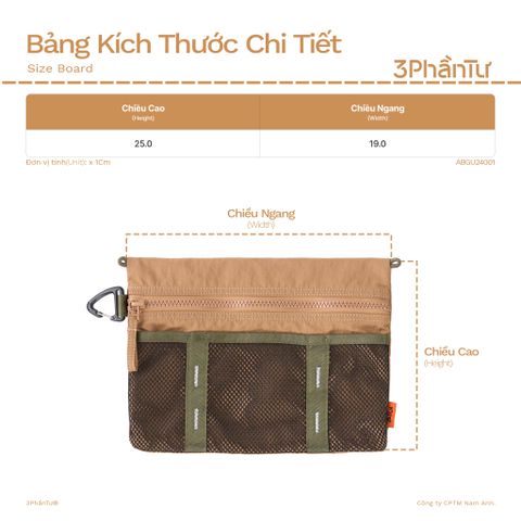 Túi Mô-đun Vải Taslan - ABGU24001