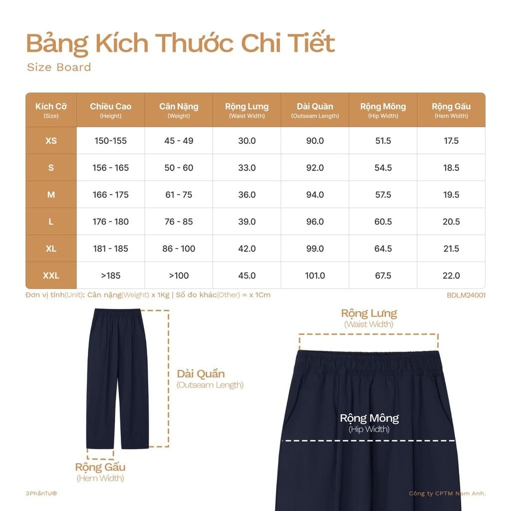 Quần Dài Lưng Thun Vải Sorona Co Giãn Thoáng Khí - BDLM24001