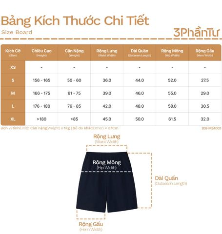 Quần Short Lưng Thun Co Giãn Thoáng Khí - BSHM24003