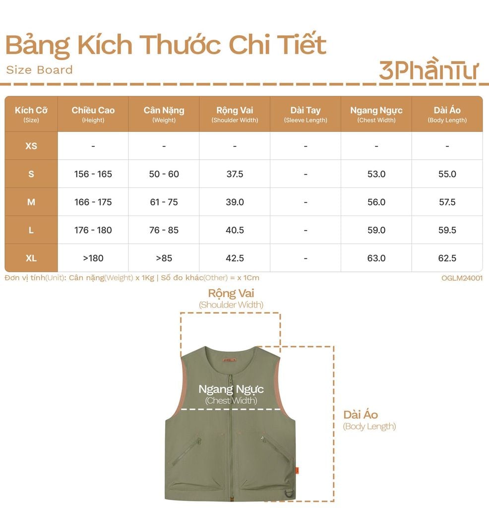 Áo Gi-lê Đa Năng Có Thể Mặc 2 Mặt Vải Taslan - OGLM24001