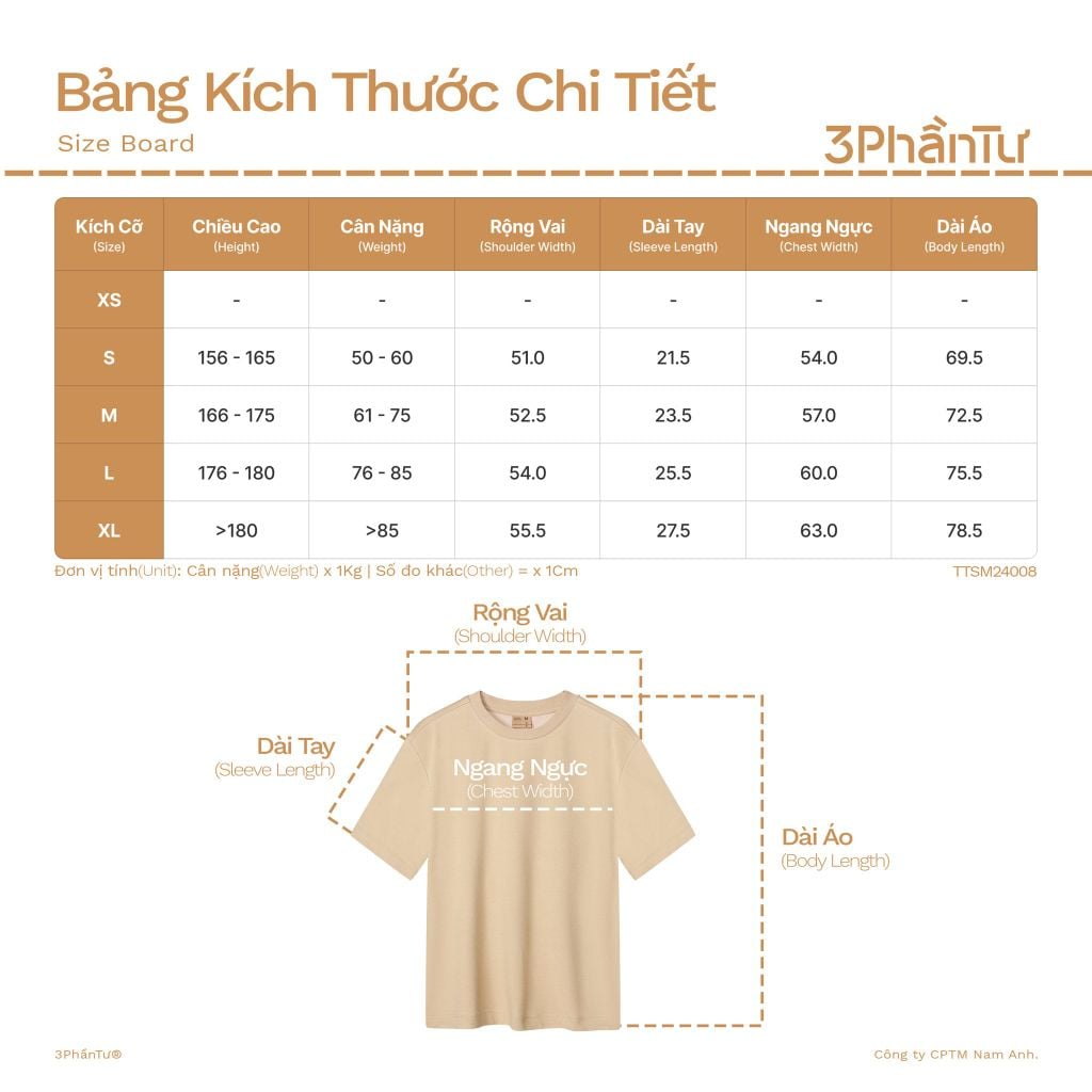 Áo Thun Dáng Relax Thấm Hút Khô Nhanh - TTSM24008