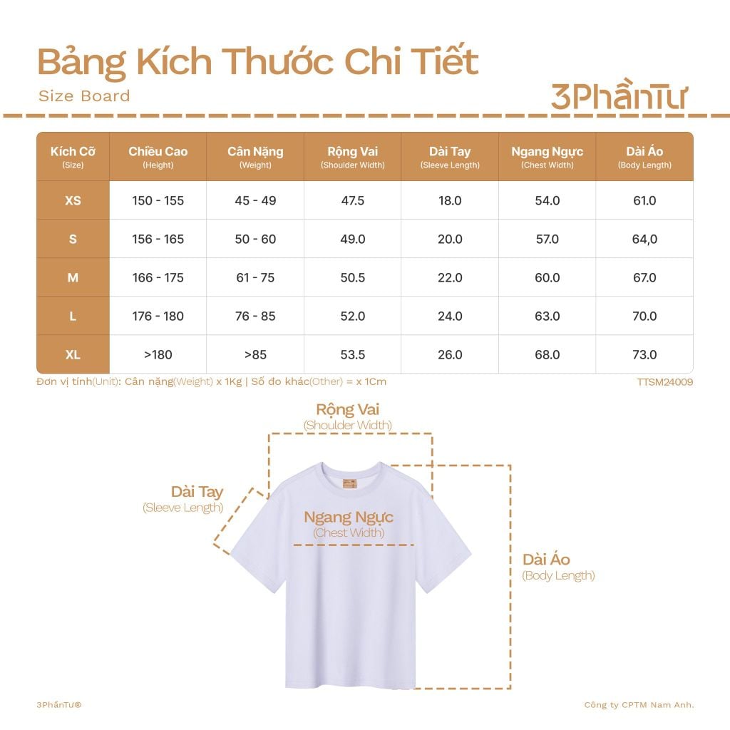 Áo Thun Dáng Boxy Thấm Hút Khô Nhanh - TTSM24009