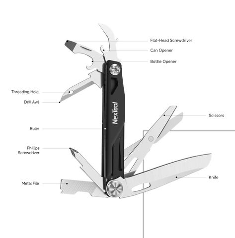 Nextool K20 dao xếp EDC bỏ túi 11 chức năng