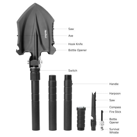 Nextool Multi Shovel xẻng sinh tồn đa năng lắp ráp