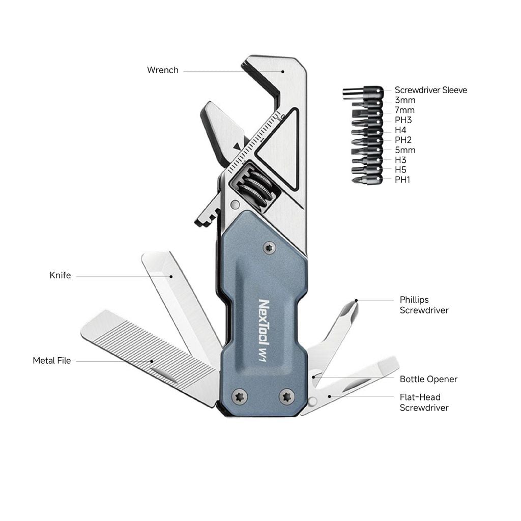 Nextool W1 cờ lê mỏ lết đa năng nhỏ gọn 6 chức năng, không kềm