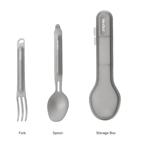 Nextool Tableware set bộ muỗng & nĩa dã ngoại xếp lồng vào nhau