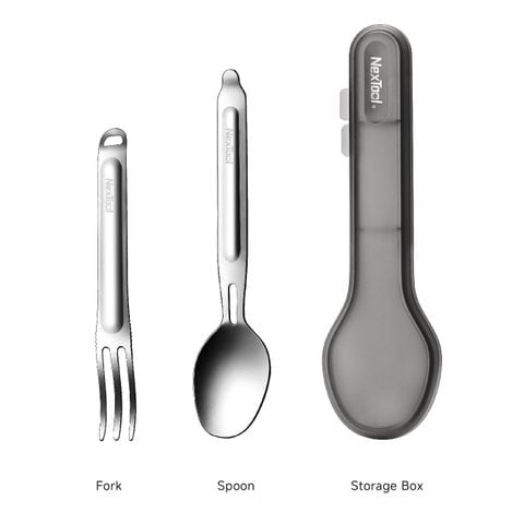 Nextool Tableware set bộ muỗng & nĩa dã ngoại xếp lồng vào nhau