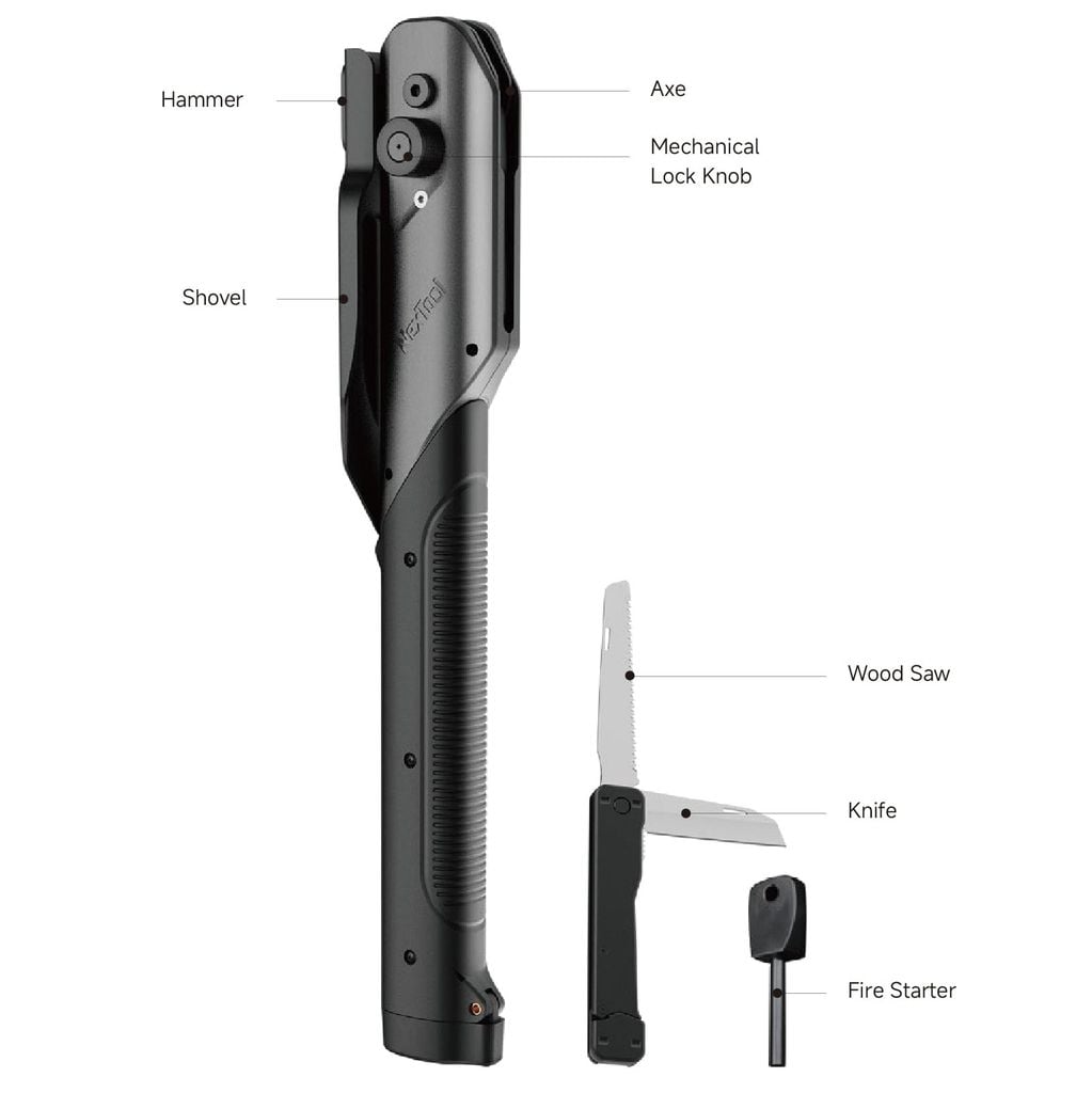 Nextool Thunder Shovel 2.0 xẻng, cuốc, rìu sinh tồn đa năng xếp gọn