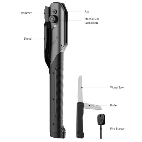 Nextool Thunder Shovel 2.0 xẻng, cuốc, rìu sinh tồn đa năng xếp gọn