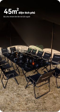 Lều trung tâm (lều tăng) cho 10-20 người BLACKDOG CBD2450WS046