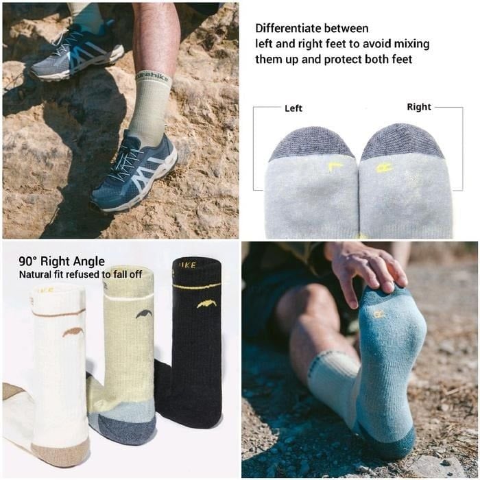 Vớ Trekking giữ ấm len lông cừu Naturehike CYY2541FS011