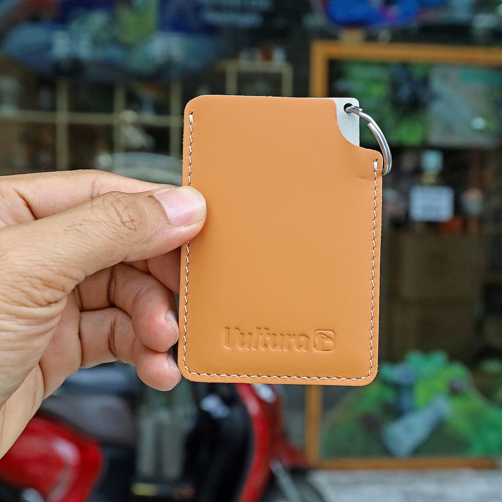 Vultura SH2601 - Thẻ mài dao sinh tồn bỏ túi 2 mặt 300&600 Grit kèm bao da thật
