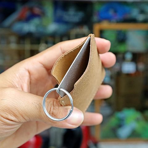 Vultura SH2601 - Thẻ mài dao sinh tồn bỏ túi 2 mặt 300&600 Grit kèm bao da thật