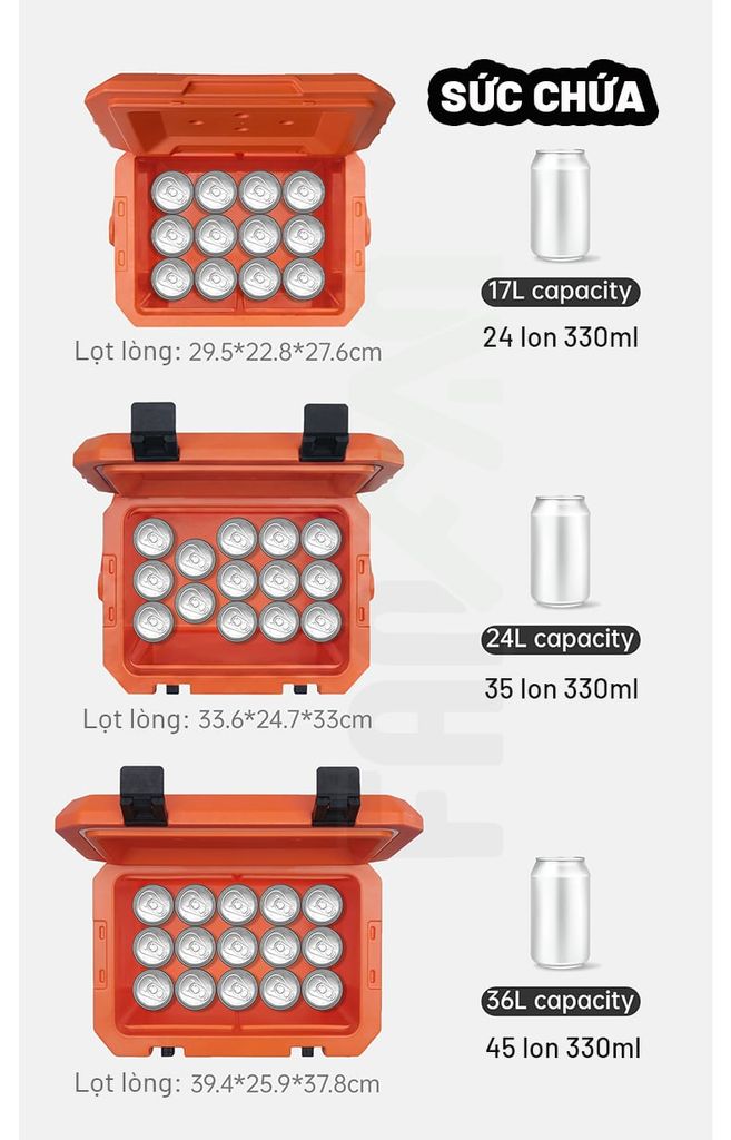 Thùng đá giữ lạnh Naturehike Whales-Pro CNK2650CF012