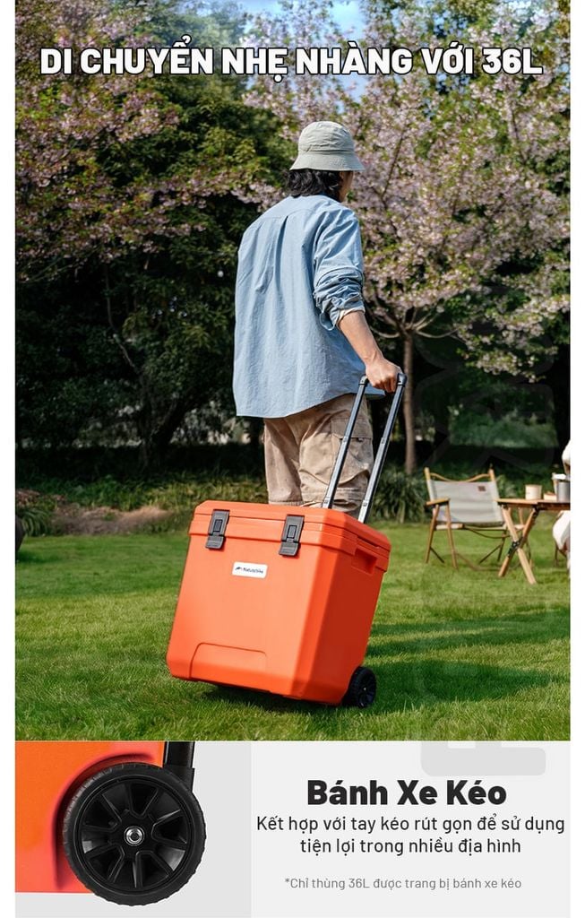 Thùng đá giữ lạnh Naturehike Whales-Pro CNK2650CF012