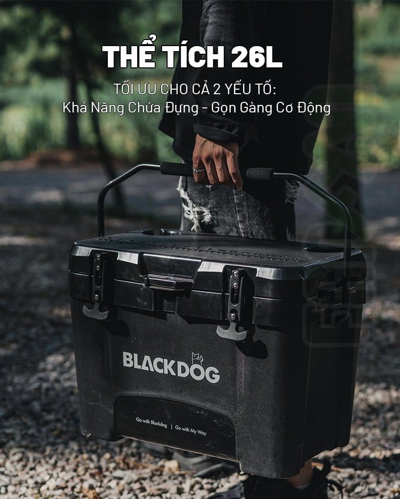 Thùng giữ lạnh dã ngoại 26L Blackdog BD-BWX003