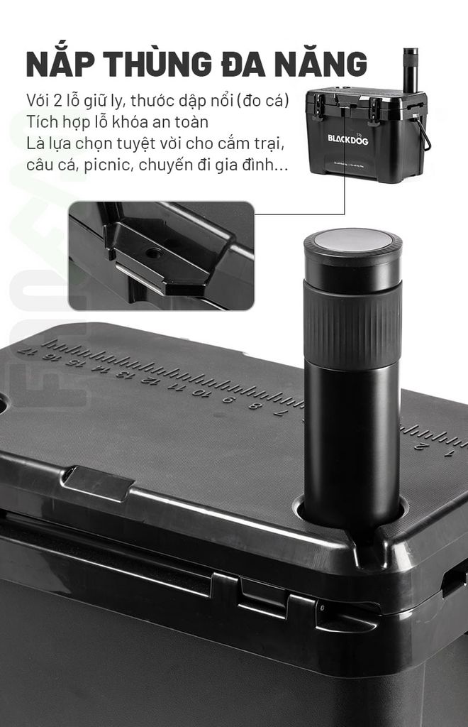 Thùng giữ lạnh dã ngoại 26L Blackdog BD-BWX003