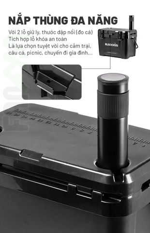 Thùng giữ lạnh dã ngoại 26L Blackdog BD-BWX003