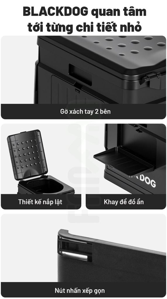 Toilet di động xếp gọn BLACKDOG CBD2550PJ079
