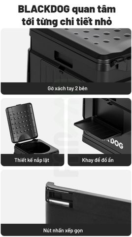 Toilet di động xếp gọn BLACKDOG CBD2550PJ079