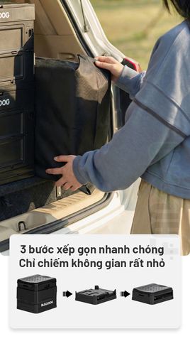 Toilet di động xếp gọn BLACKDOG CBD2550PJ079