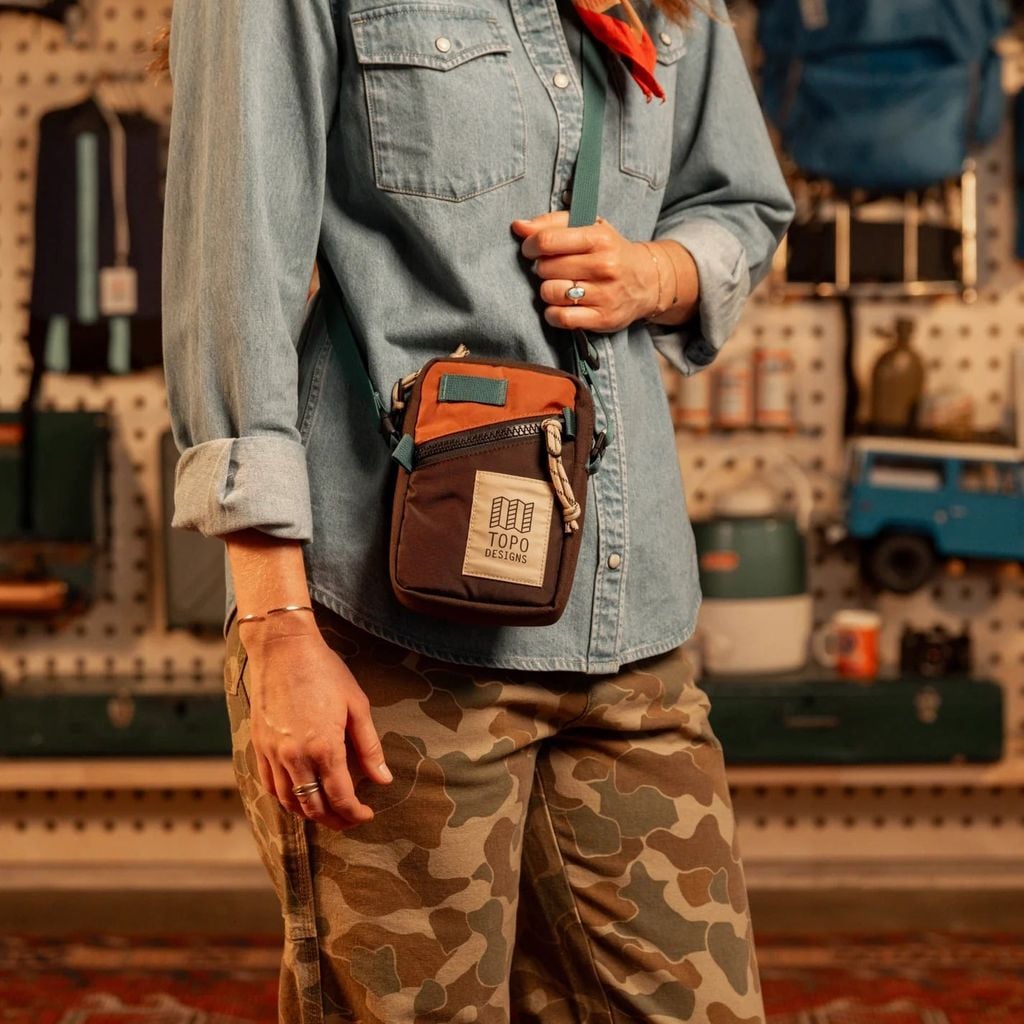 Topo Designs Mini Shoulder Bag 1L Túi đeo chéo nhỏ gọn hàng ngày