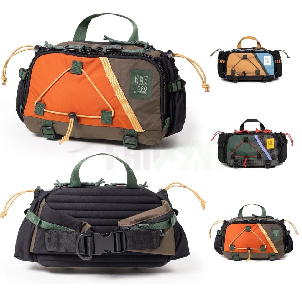 Topo Designs Mountain Hydro Hip Pack 4.4L Túi đeo hông, đeo chéo đa năng