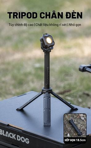 Tripod chân đèn cắm trại tăng giảm độ cao Blackdog CBD2550PJ061