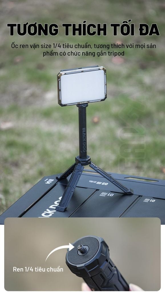 Tripod chân đèn cắm trại tăng giảm độ cao Blackdog CBD2550PJ061