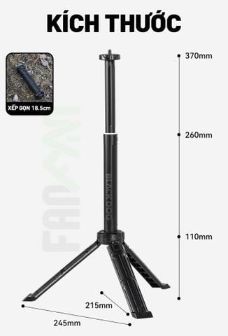 Tripod chân đèn cắm trại tăng giảm độ cao Blackdog CBD2550PJ061