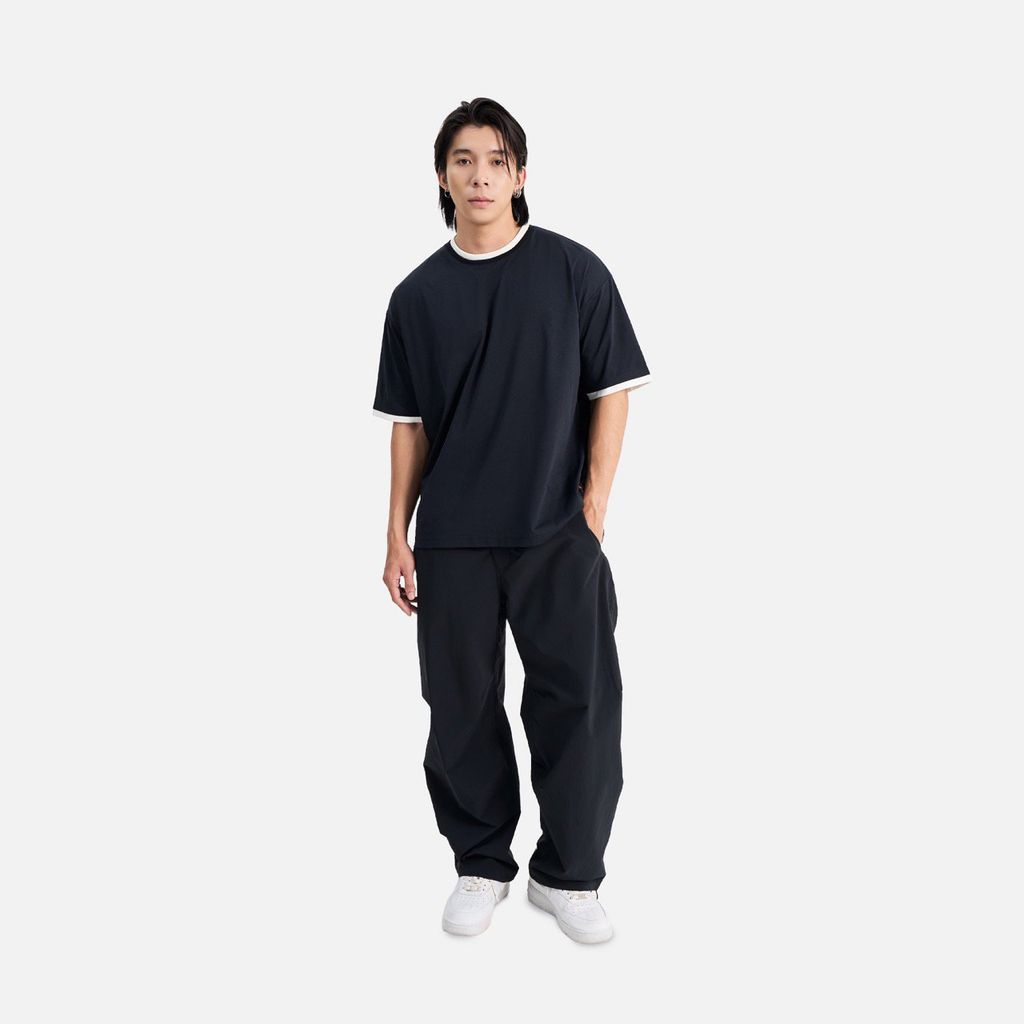 Áo Thun Dáng Relax Vải Sorona Phối Bo - TTSM25015