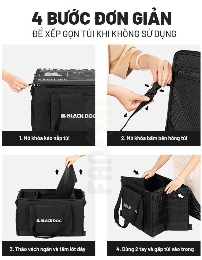 Túi Tactical đựng đồ camping Blackdog CBD2450XB016
