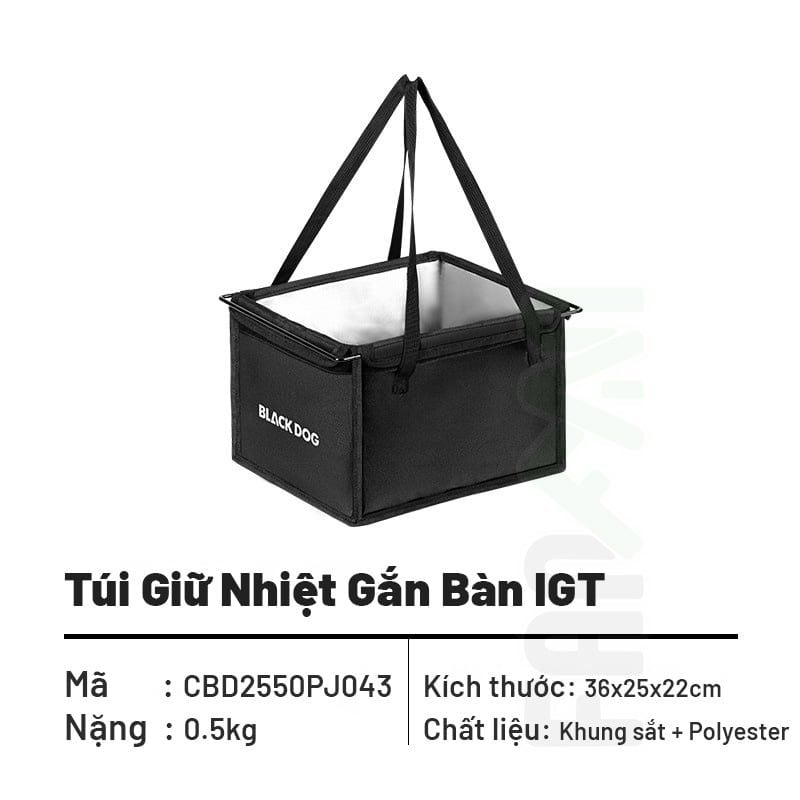Bàn xếp cắm trại IGT Tactical 4.5 Unit Blackdog CBD2550JJ011